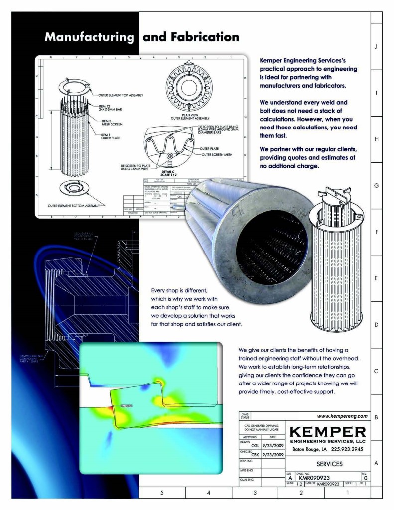 Fabrication & Manufacturing | Kemper Engineering Services