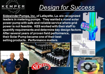Sidewinder Pumps: Solar Pump Design