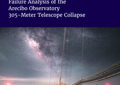 Cover for the book Failure Analysis of the Arecibo Observatory 305-Meter Telescope Collapse